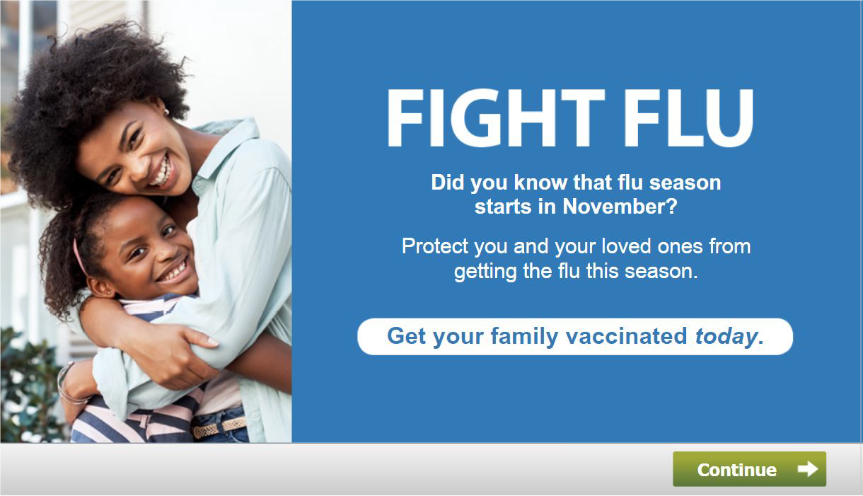 content describing importance of flu vaccine