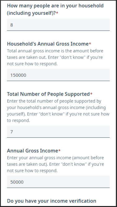 Sliding Fee Scale screenshot 2