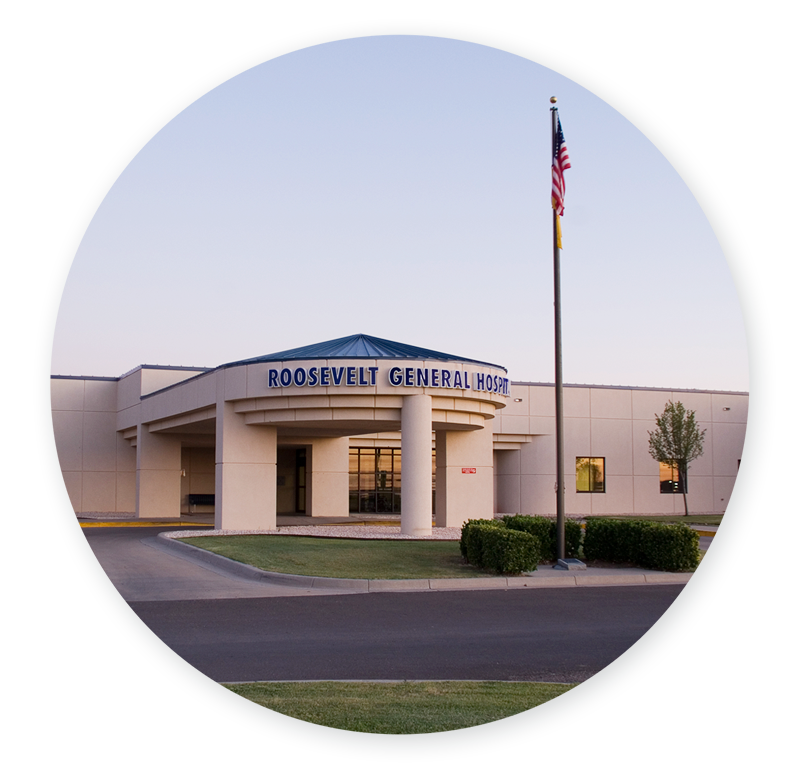 Exterior of Roosevelt General Hospital and Clinics