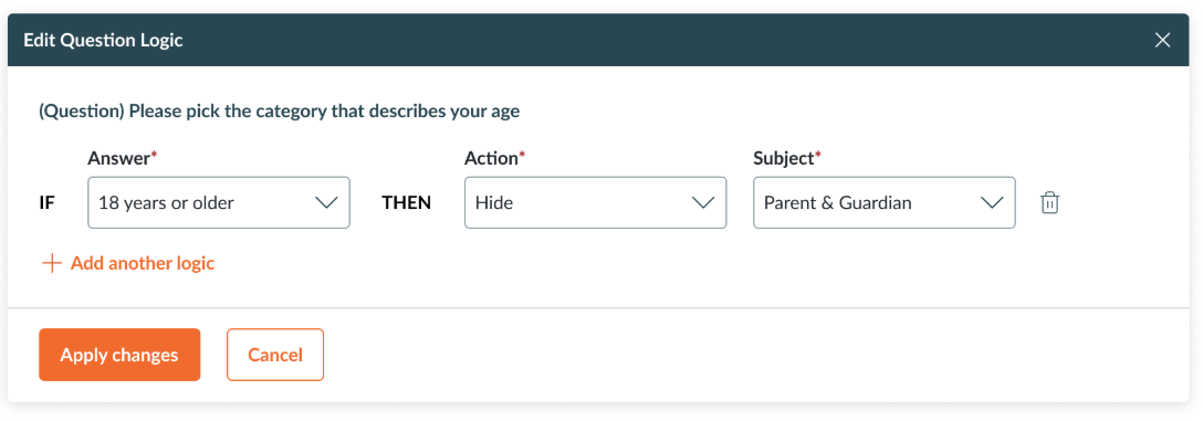 A screenshot of the backend of the custom self-scheduling logic