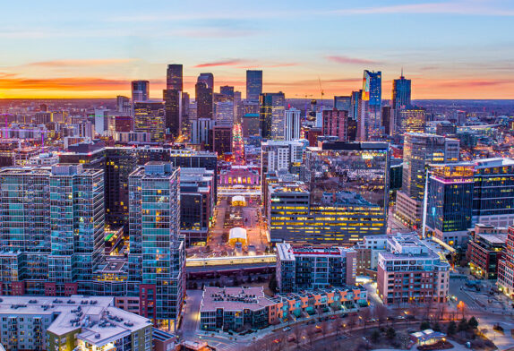 Colorado city skyline photo