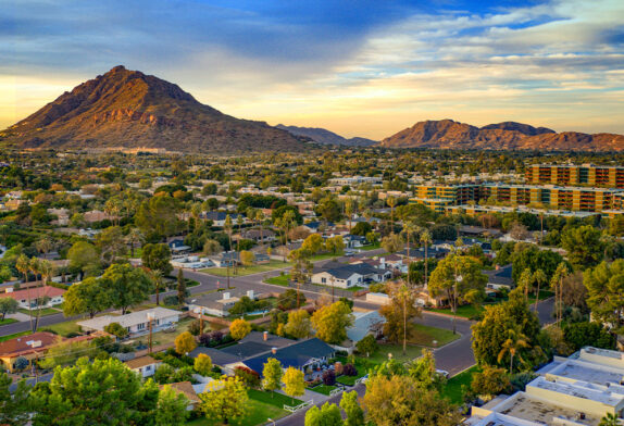 Skyline view of Scottsdale AZ